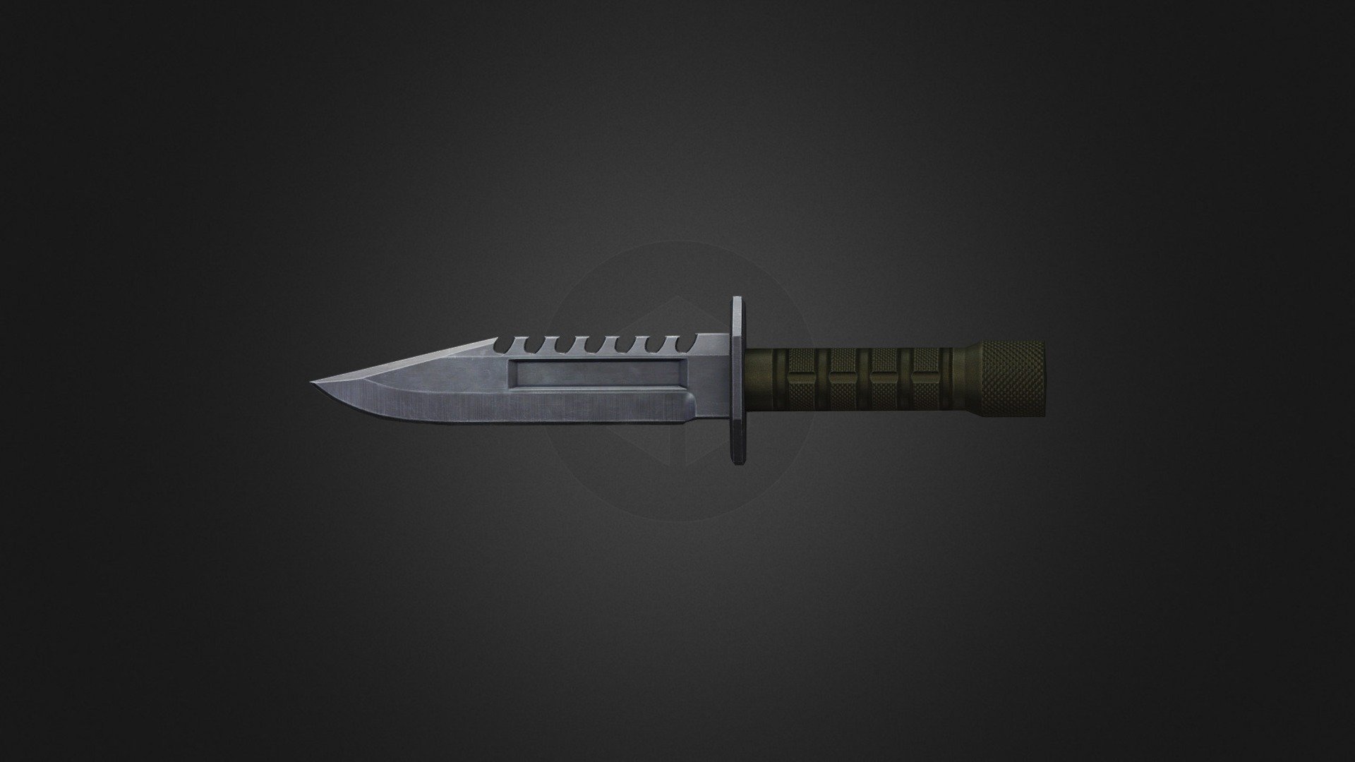 Throwing Knife - 3D model by Dimac 3d model