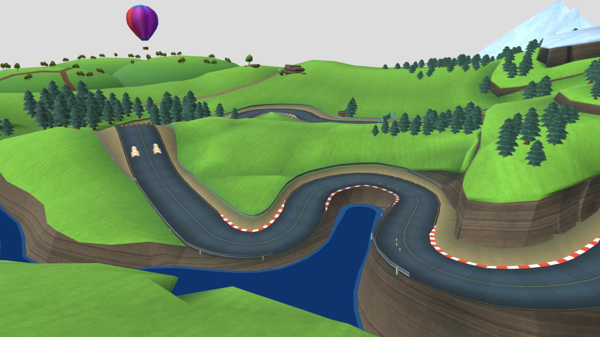 from garfield kart, the best track - sneak-a-peak - Download Free 3D model by amogusstrikesback2 3d model