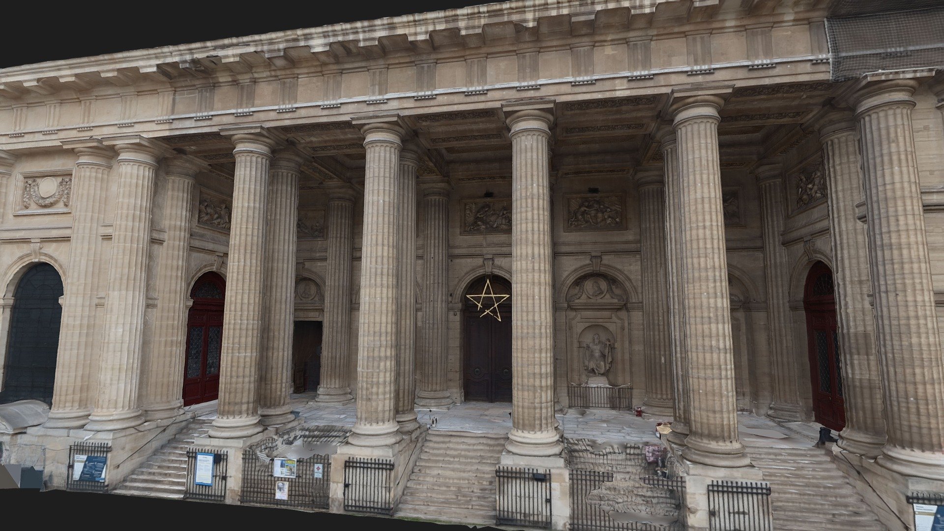 The square has been scanned in high resolution 0.1 mm / px for a total immersion in augmented reality. 

The Saint-Sulpice church is a Catholic parish church located in the Odéon district, 75006 Paris.

3D facade scan

Download features:

FBX, file format

Optimized UV layout

8K textures (shown here - included in download)

Textures in PNG

Download size : 86 mb

Mesh properties :

Optimised poly count (300K triangles)

Topology model is OK

Scale is OK

Canon G7X, Photos, 984

VR / AR ir ready - Église Saint-Sulpice, Paris (Zoom Parvis) - Buy Royalty Free 3D model by thomaxelleclair (@thomasleclair) 3d model