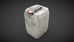 #6 Plastic Canister | Канистра [Lowpoly] prop, can, enviroment, photoscan-photogrammetry, freemodel, constuction, 4k-textures, asset, pbr, lowpoly, free, download, gameready, plastic-can, plastic-canister, used-canister, old-canistrer