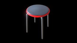 Low-Poly Stool blender-3d, vis-all-3d, 3dhaupt, software-service-john-gmbh, low-poly-break-room, low-poly-stool, low-poly, chair, interior