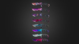 Knife fps, game-ready, game-asset, 2048x2048, knife, rzyas, knife-skin