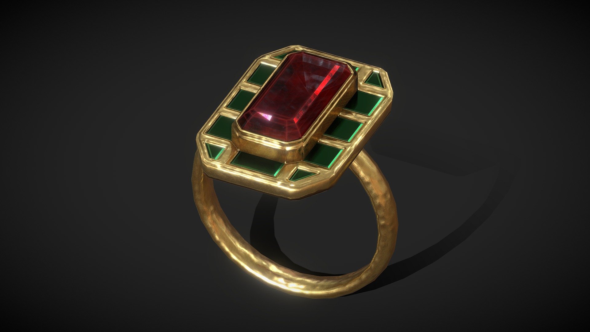 Ruby Emerald Ring / Gemstones Ring - low poly

Triangles: 1.4k
Vertices: 729

4096x4096 PNG texture - Ruby Emerald Ring - low poly - Buy Royalty Free 3D model by Karolina Renkiewicz (@KarolinaRenkiewicz) 3d model