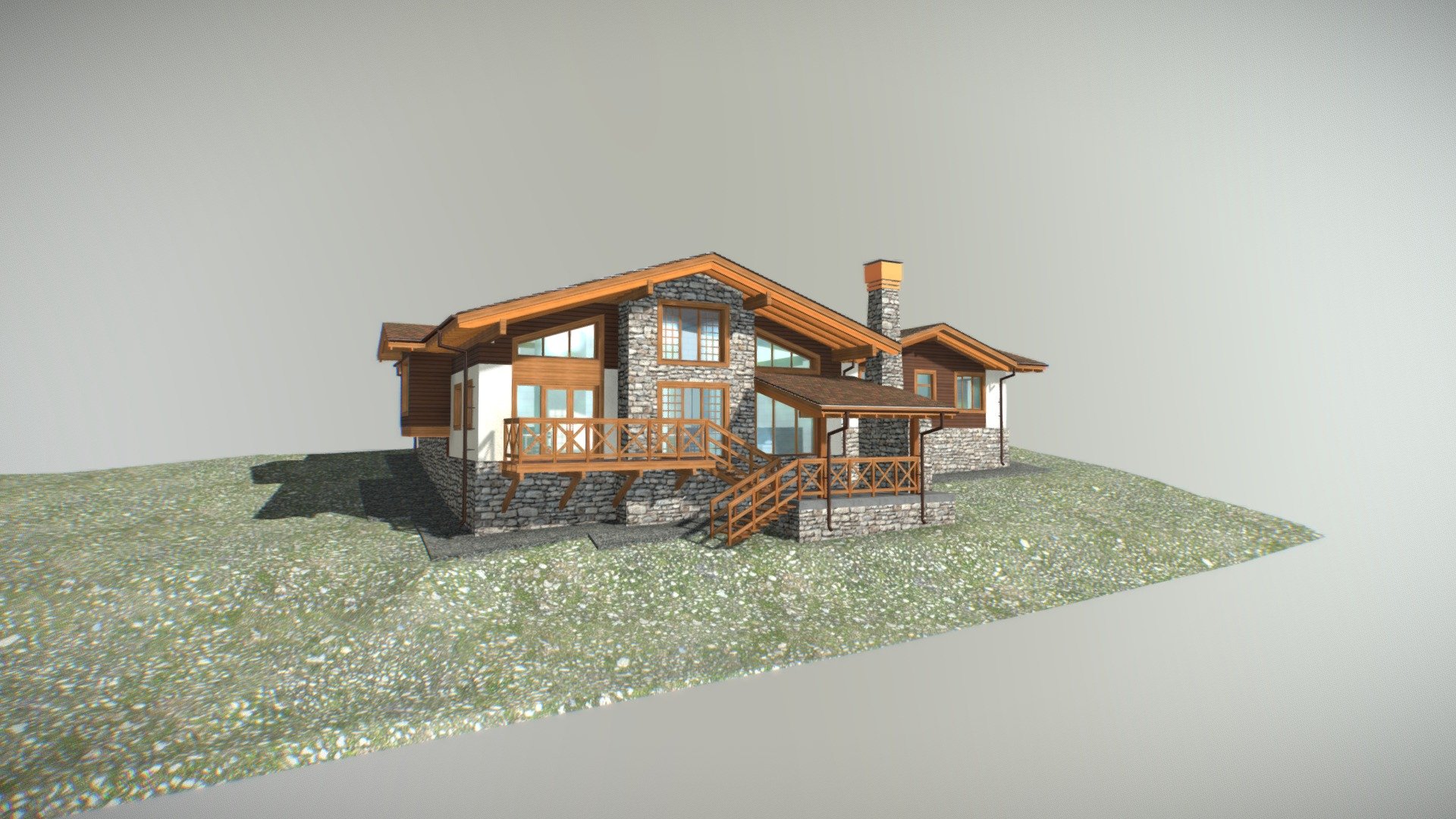Tuutari-park hill residence - Tuutari-park residence - Buy Royalty Free 3D model by VRA (@architect47) 3d model