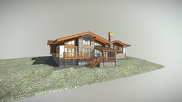 Tuutari-park residence modern, cottage, gaming, villa, fashion, chalet, roof, country, mountain, big, huge, development, residence, ready, vr, family, showcase, presentation, virtualreality, large, alpine, virtual-reality, guest, game, 3d, model, design, house, home, sketchfab, download, wall