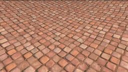 Terracotta worn tiled floor
