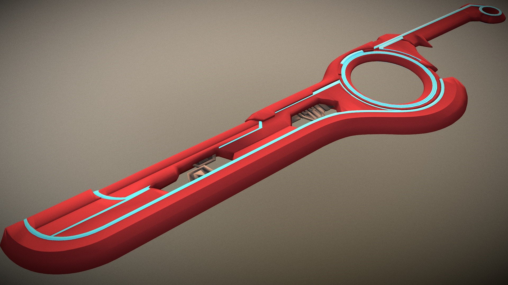 With the knowledge I've gained from the previous sword I made, I created the Monado, a sword that Shulk wields in Xenoblade Chronicles, one of my most favorite games of all time. Can be used as a game asset 3d model