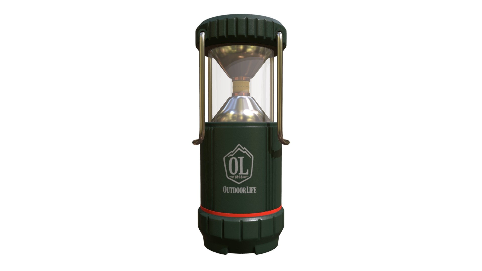 Collapsible 300-lumen camp lantern that is easy to carry and store 3d model
