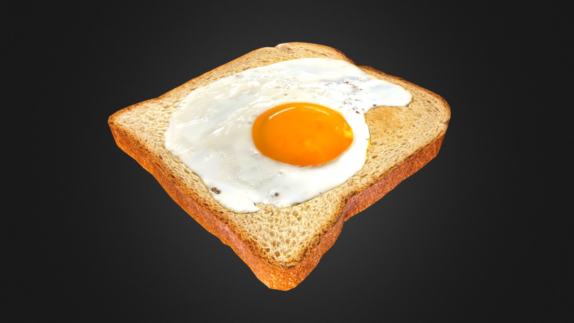 Low poly egg on toast, perfect for games. Comes with bump and normal maps 3d model