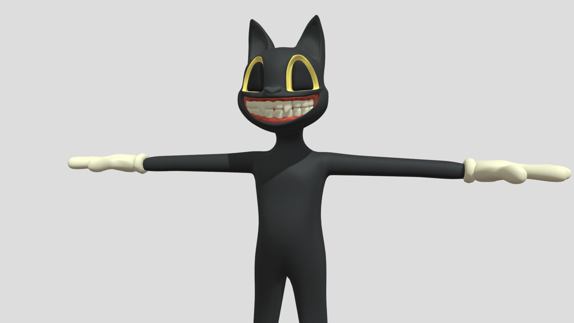 Cartoon Cat - Download Free 3D model by sirenheadnite 3d model