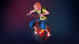 Lokis Mono Bike avatar, boy, child, secondlife, sansar