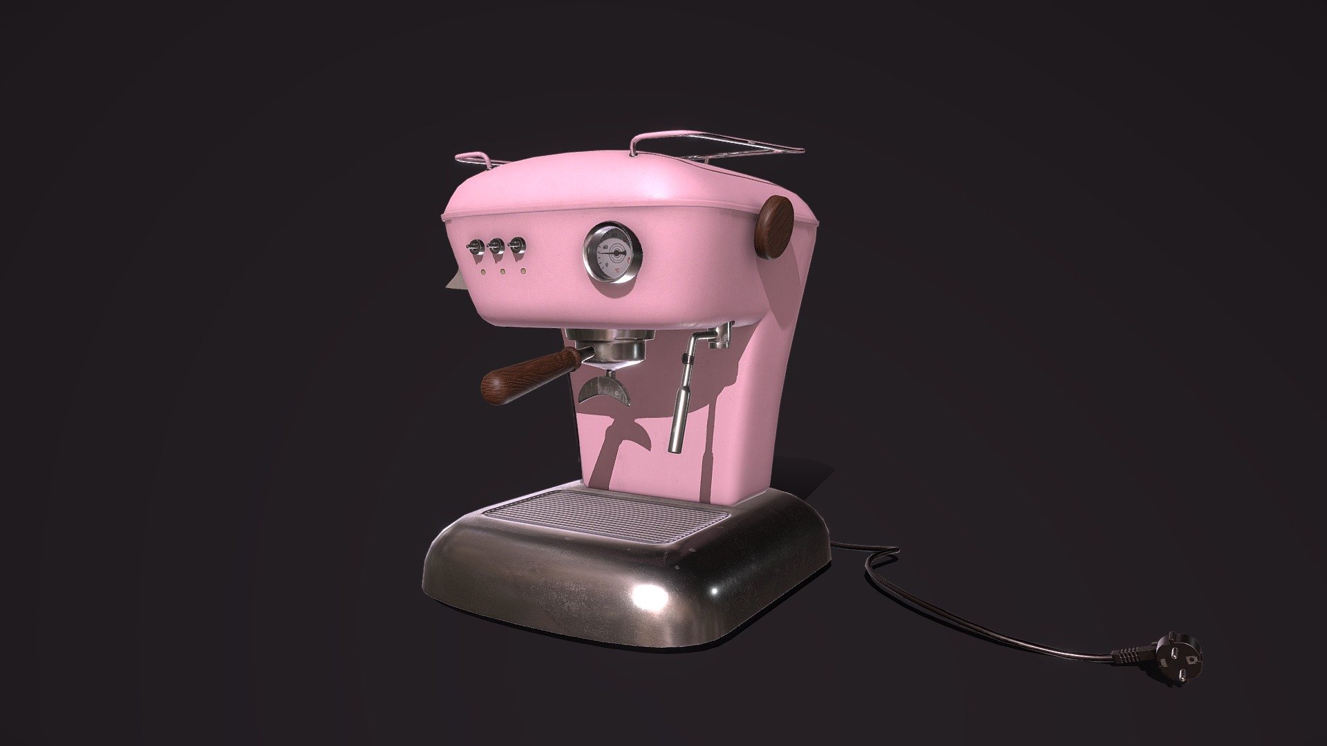 This is low-poly model of Coffee Machine. 
The reference was the Ascaso Dream coffee machine, when I saw it, I was just delighted with its appearance ;) - Coffee Machine - 3D model by lamurumu 3d model