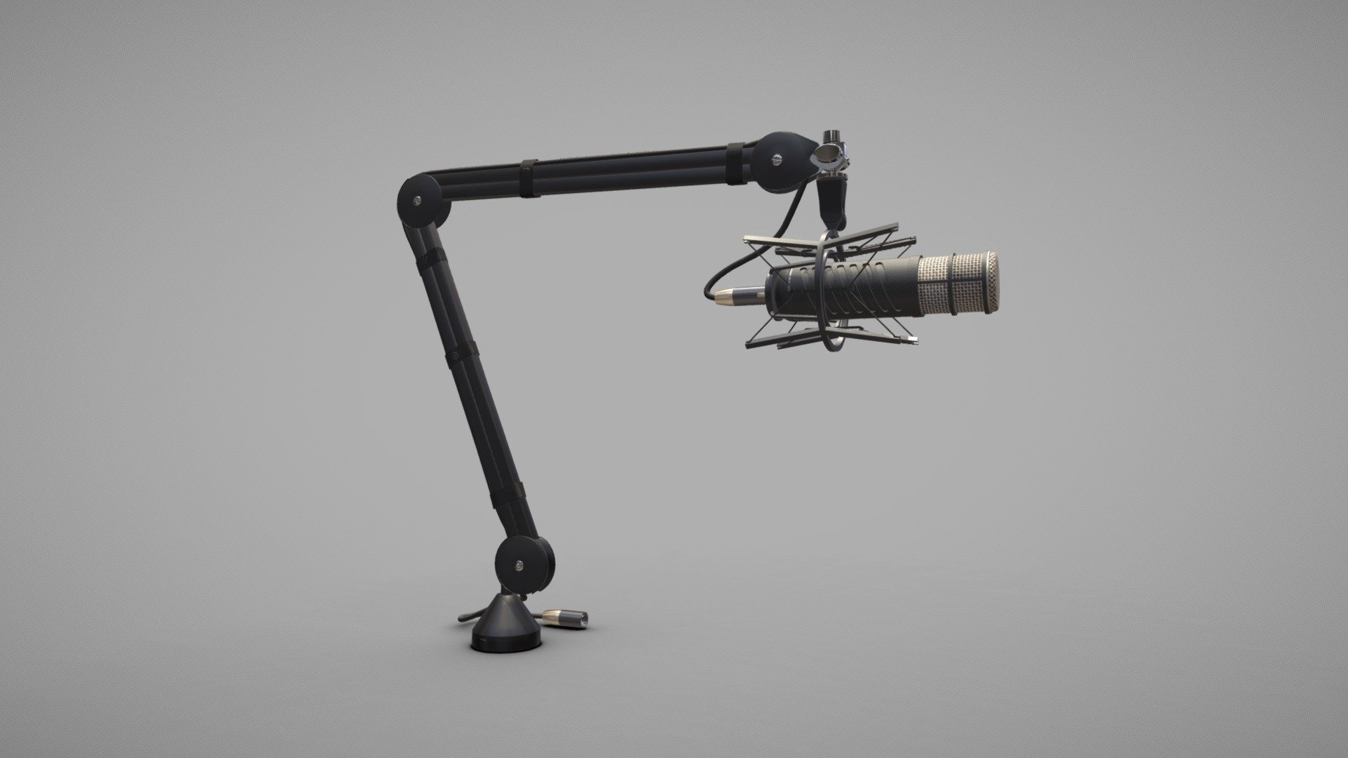 Microphone &amp; Boom Arm example model created for forthcoming Studio Asset Pack, for use primarliy in UE4 /UE5.

Modelled in Cinema 4D &amp; textured in Substance Painter.

Mid Poly Model, suitable for Console / PC development &amp; offline rendered projects. Not optimised for VR / Low Target Mobile.

Uploaded Example Features:




100% Quad Topology

4K Texture Maps

Fully Unwrapped non- overlapping UV’s

Consistent Texel Density

Thanks for checking out our work. Please follow us to keep informed about all of our forthcoming asset pack releases - Microphone and Boom Arm - 3D model by immersive-b 3d model