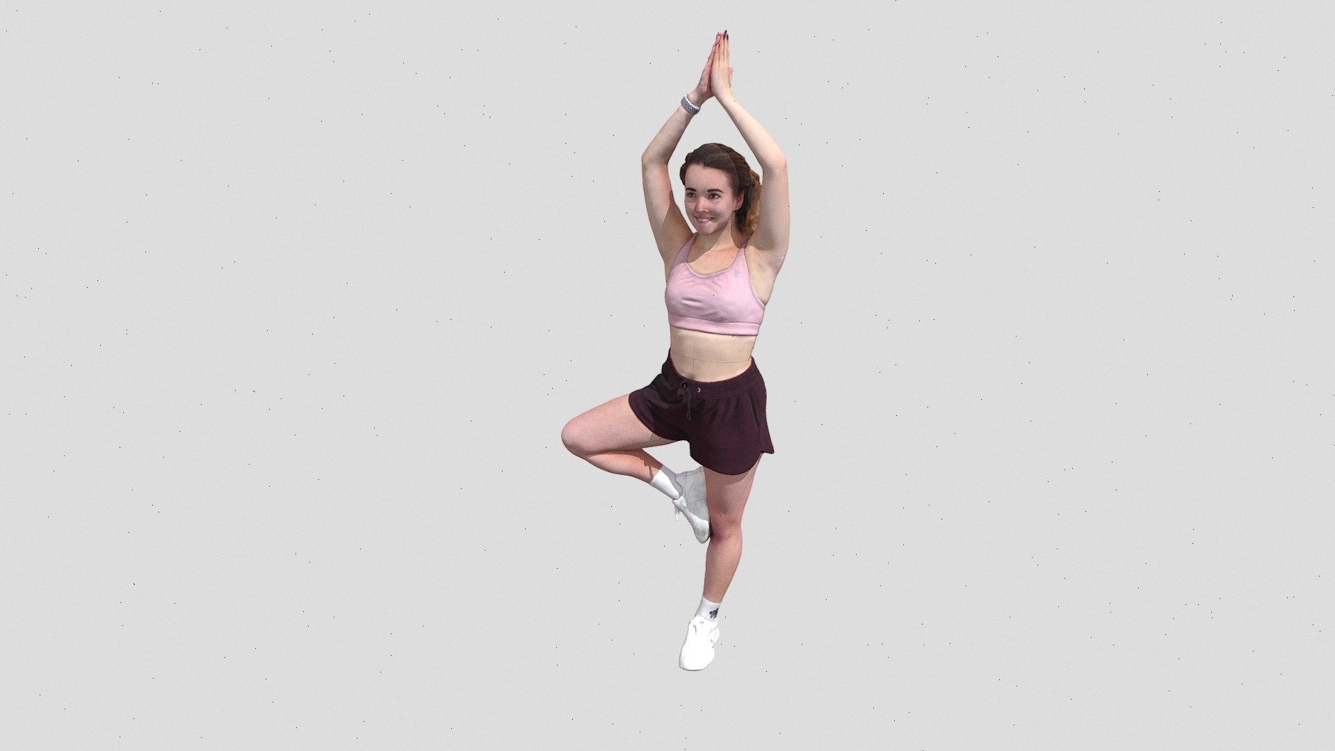 Western Female Yoga 3D Scanned Model - Female Yoga Model - 3D model by IDEAZZZZ 3d model