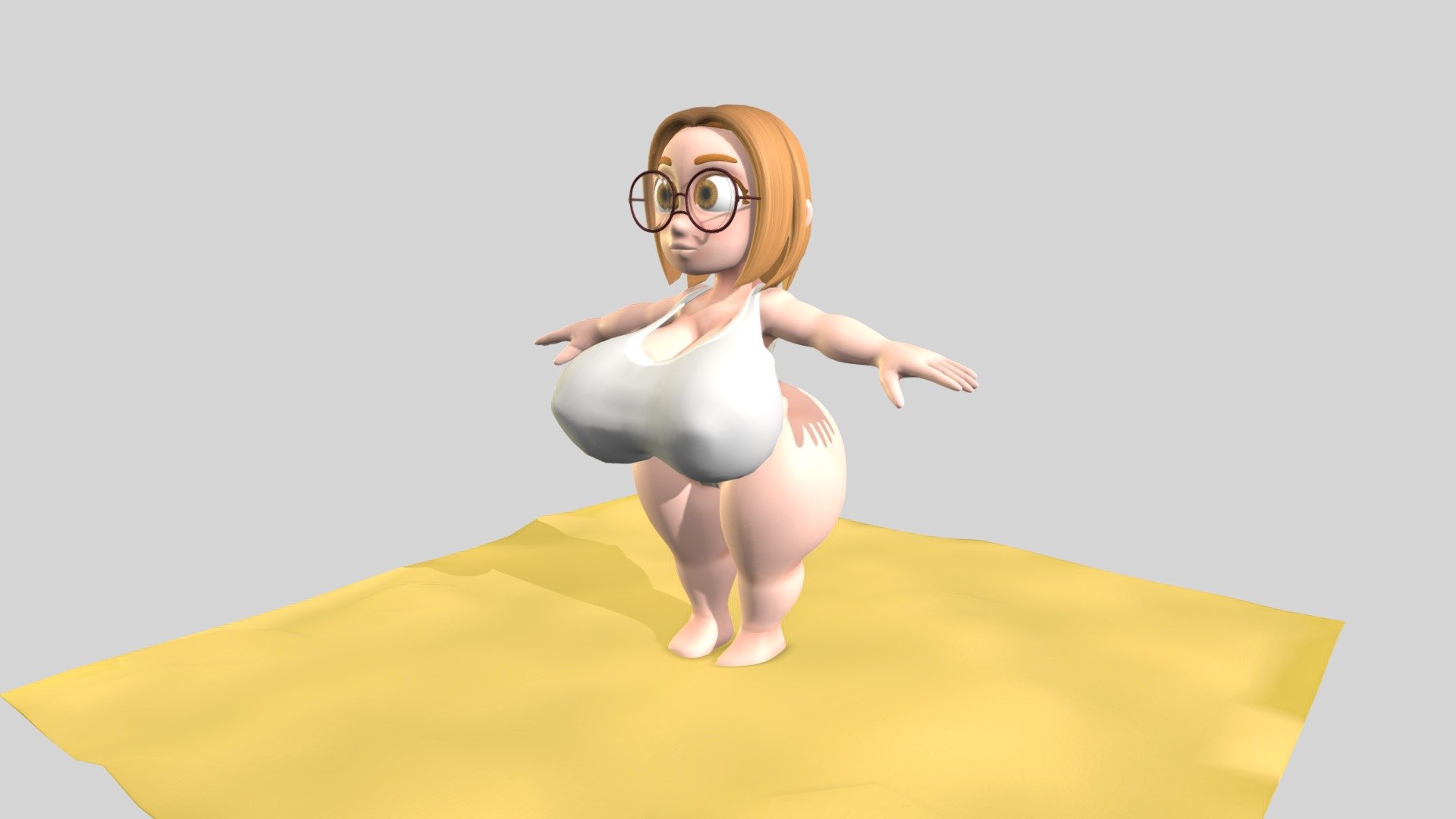 oc character - Amy - Download Free 3D model by slate (@marcoslate1999) 3d model