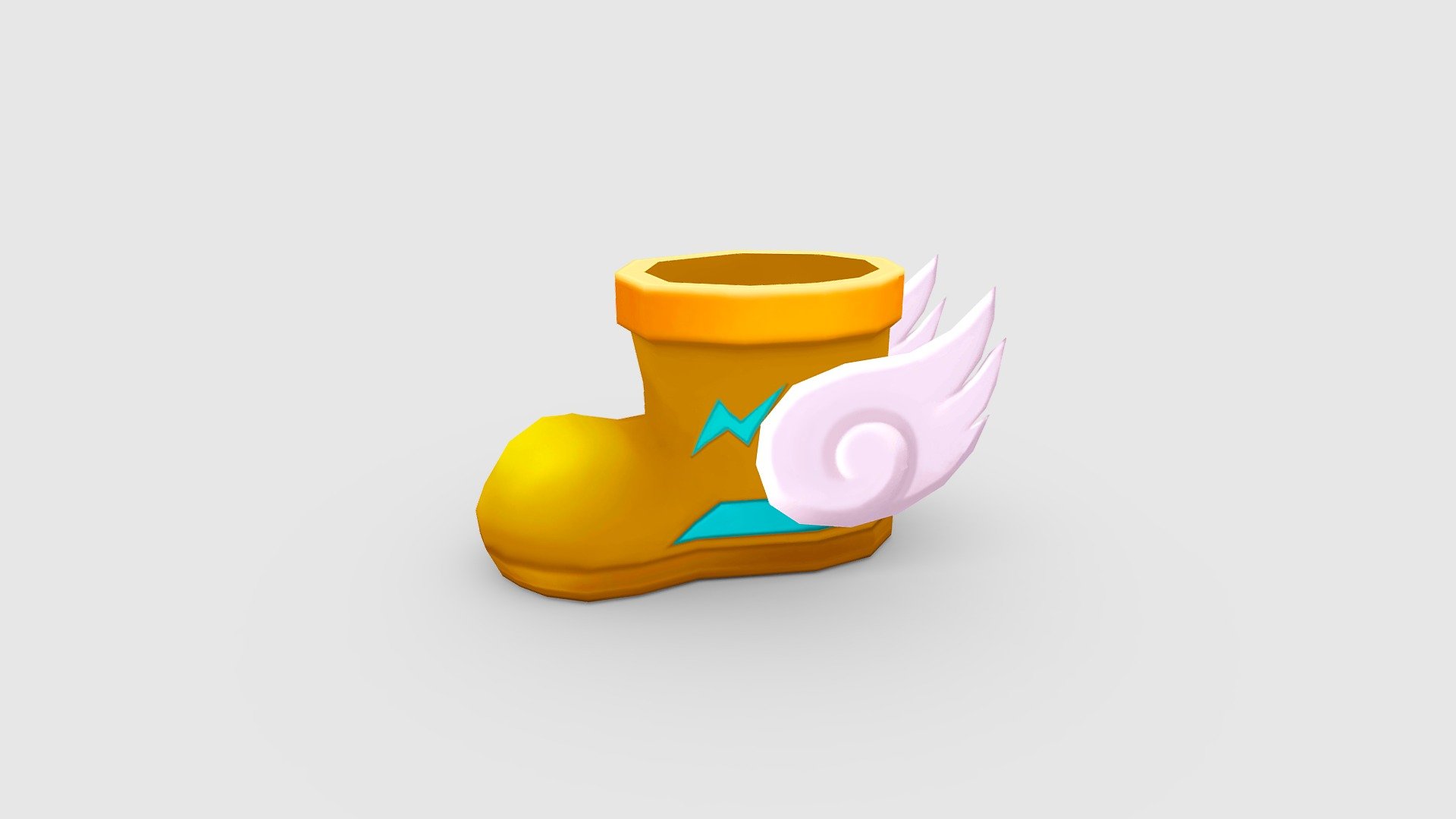 Cartoon flying shoe Low-poly 3D model - Cartoon flying shoe - Buy Royalty Free 3D model by ler_cartoon (@lerrrrr) 3d model