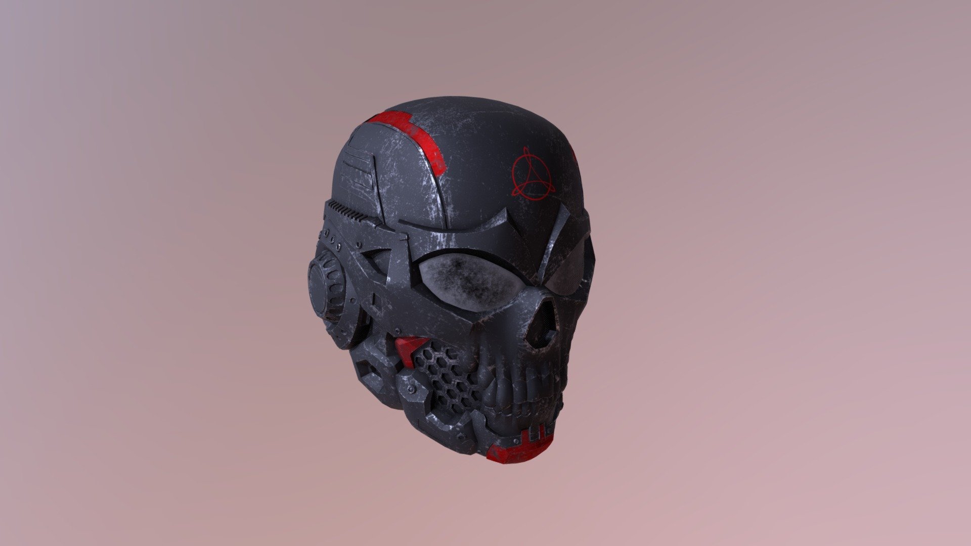 Low-poly 3d model Hydra Skull Helmet. Originally modeled for 3D printing, but optimized for game engines.

Also, if you need, I can add lenses with absolutely any texture to the model (with scratches, reflections, transparency, etc.) If you need it, I can do it absolutely free of charge, just contact us!

Polygons - 14.234 Vertices - 7.153

The helmet has 1 material which includes 5 textures:

-Base Color -Normal Map -Roughness -Metalic -Displacement

As I said, this is a Game-Ready model. You can find a model for 3D printing as in the last picture in my store. There are also other helmets for further printing and possible casting into ready-made helmets for airsoft and paintball! Also in my store you can find print helmet - Game-Ready Skull Hydra Helmet - 3D model by Admirality (@nudin.tosha) 3d model