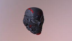 Game-Ready Skull Hydra Helmet ready, game, helmet