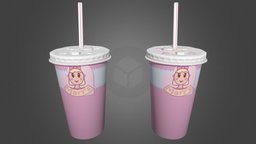 Marys Restaurant Cup (Blender) food, cute, pink, blender-3d, disposable, restaurant-cup, cup, blender-312