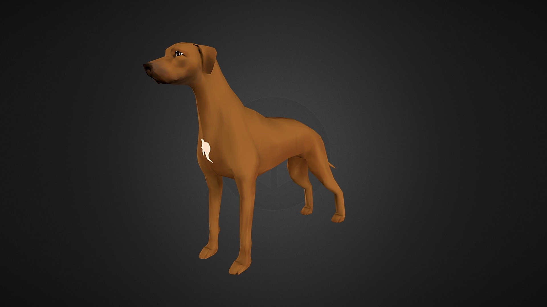 Stylized model of my dog. Her name is Taya - Taya - 3D model by Zmicier 3d model