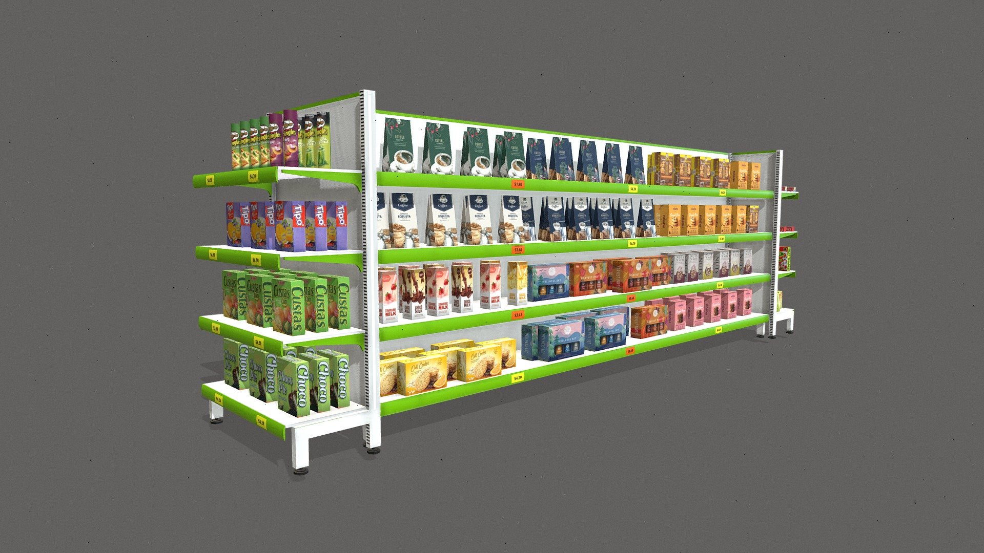 Grocery_Rack_Lowpoly model

Low-poly VR / AR Models for Grocery Store

PBR Texture of Grocery rack - Grocery_Rack Lowpoly - Buy Royalty Free 3D model by pradeep Thaliyal (@pradeep1) 3d model