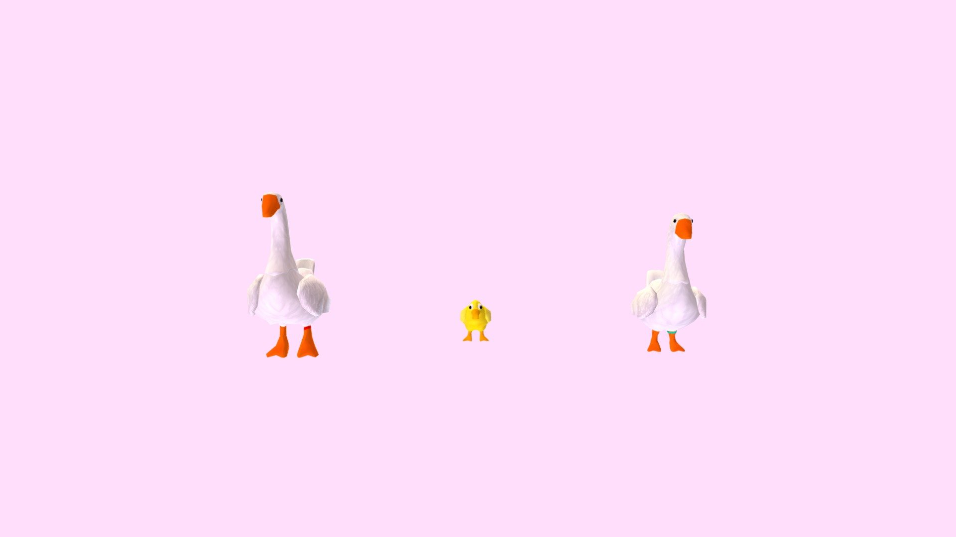 Gooses for farm game lowpoly - Gooses - 3D model by Anatolii Bakhtin (@anatolibakhtin) 3d model