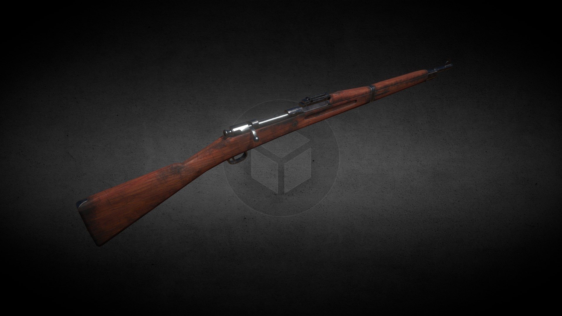 weapon for a mobile game about the First World War. FPS shooter from the team of AVES Games Group in VK https://vk.com/weltkrieg.group - M1903 Marksman - 3D model by zilbeerman 3d model