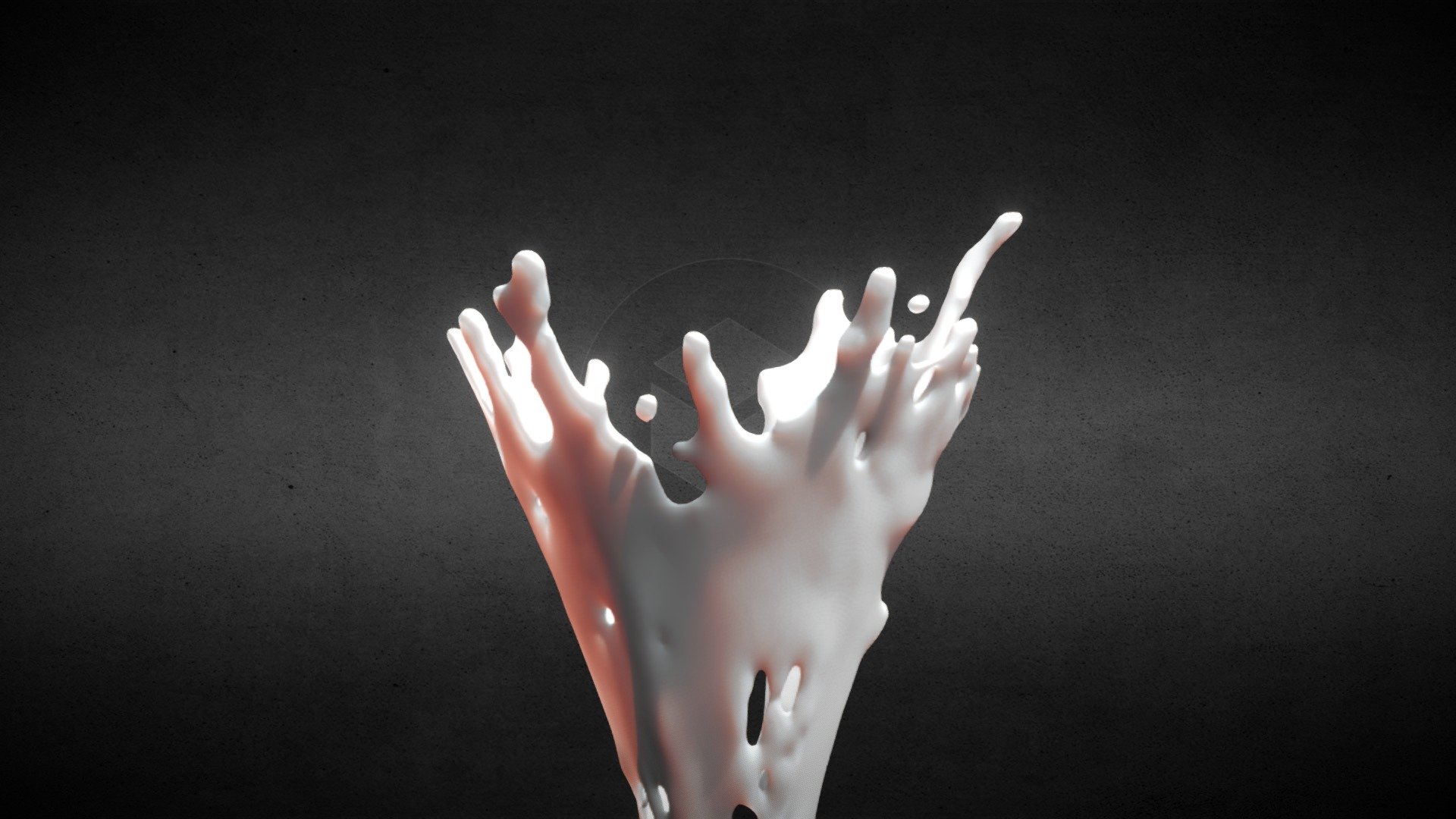 Waterdrop simulation - Spalsh waterdrop liquid Simulation_1 - Buy Royalty Free 3D model by Franko (@franko_frullo) 3d model