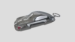 Porsche 911 964 Automotive Sculpture Keychain porsche, 911, chrome, miniatures, keychain, printable, useful, utility, speedform, porsche964, 3dprint, sculpture, porsche911, carart, automotiveart, classicporsche, carsculpture