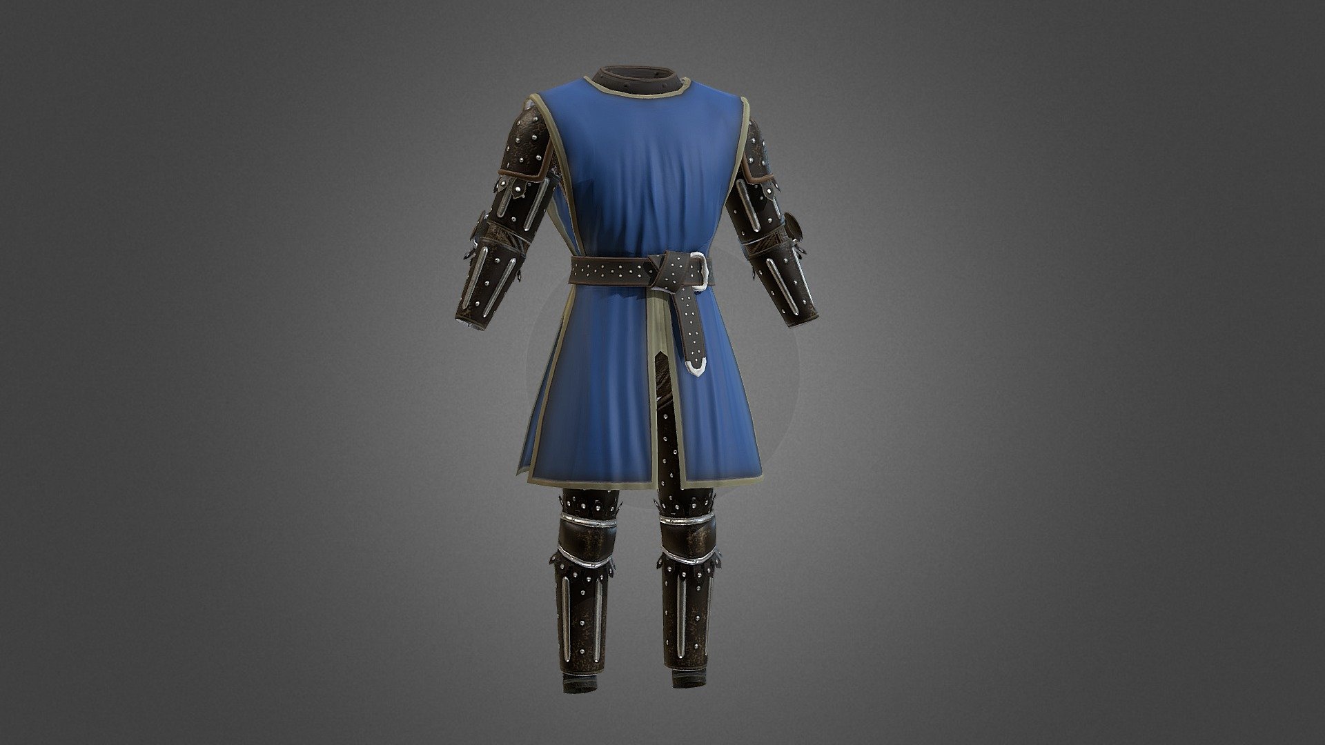 Leather Heraldry Armor - 3D model by Portalarium 3d model