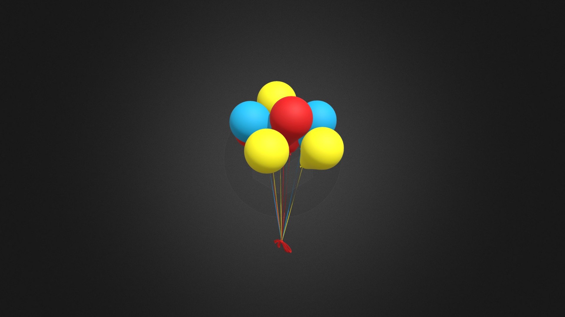 Party Baloons 07 - Party Baloons 07 - Buy Royalty Free 3D model by cgaxis 3d model