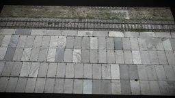 industrial ground concrete slabs photoscan