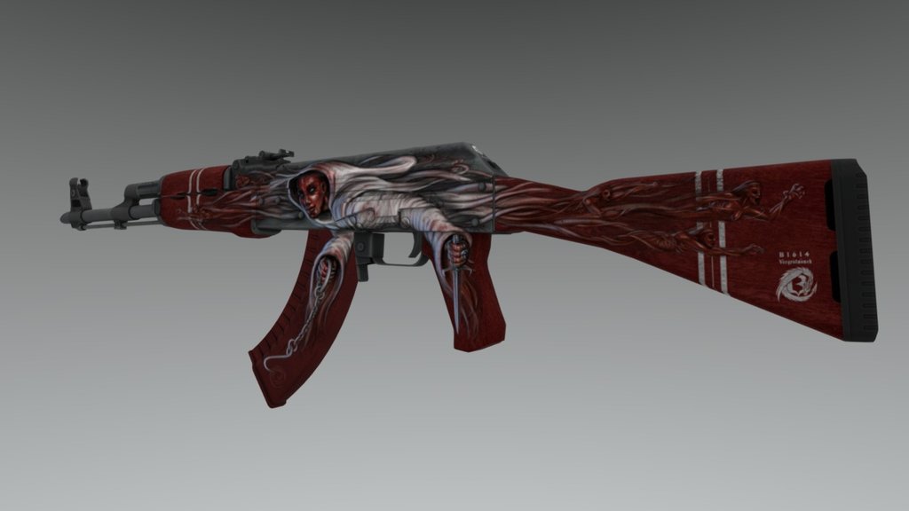 A Counter-Strike: Global Offensive skin based on the urban legend of the Blood Countess, Elizabeth Bathory. 

Weapon mesh is an (edited; mesh sealed and &ldquo;de-optimized