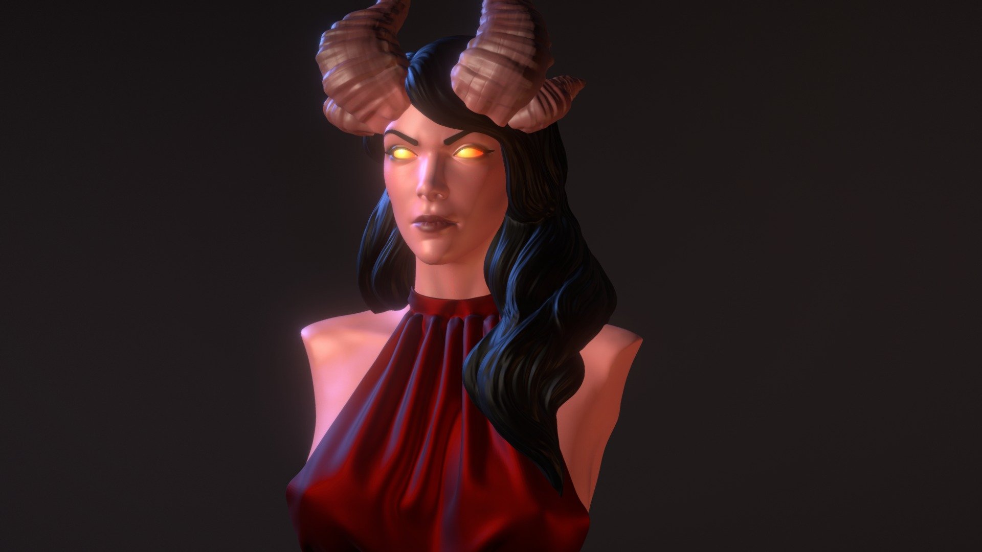 Made a succubus speed sculpt. Feedback and crit is always welcome 3d model