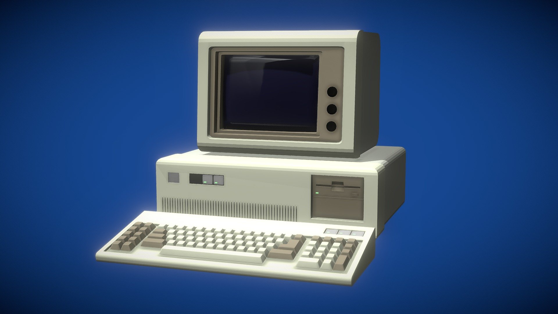 just a little happy personal computer - Personal Computer - Download Free 3D model by Juan Foo (@juanotron) 3d model
