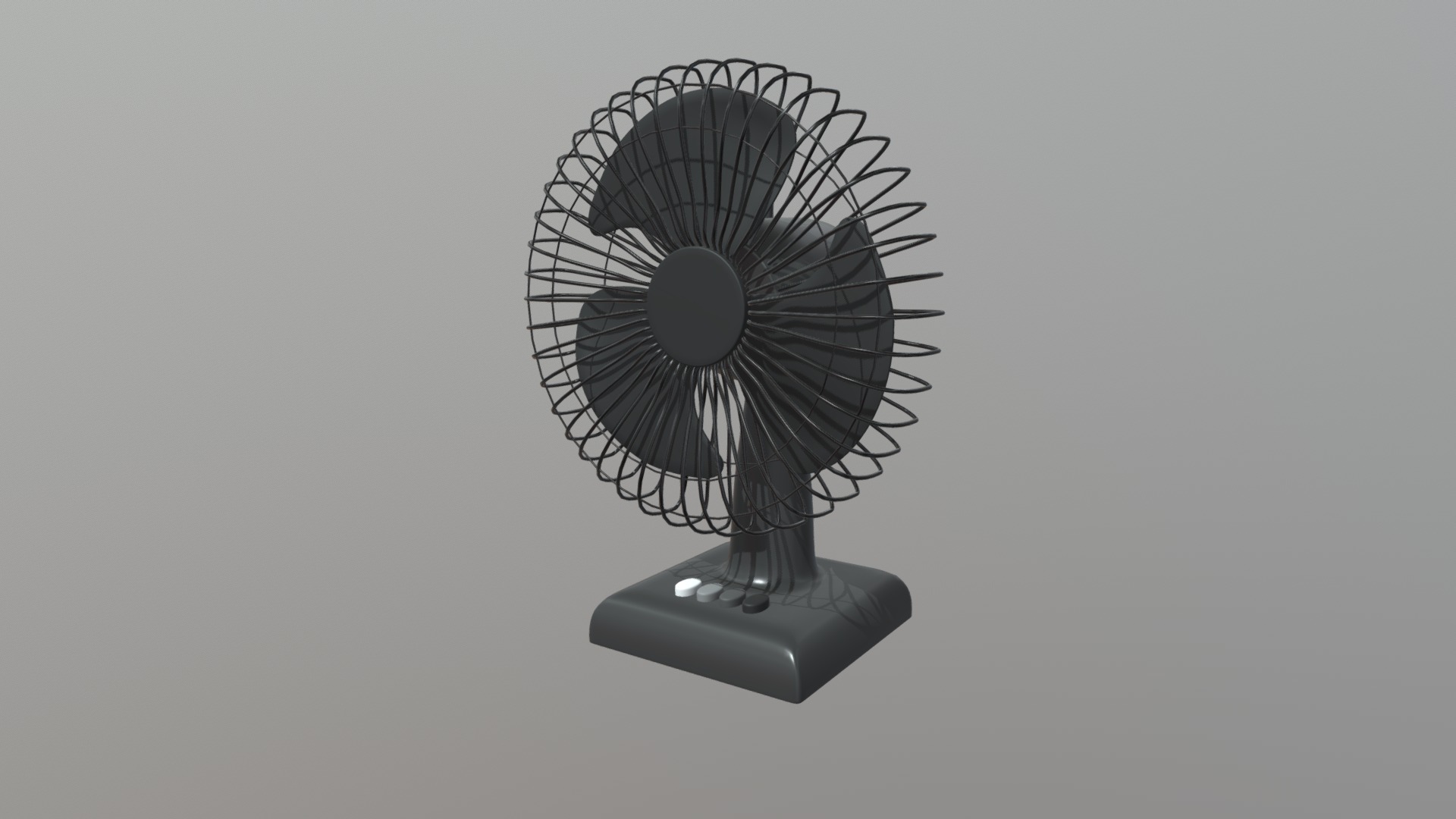 This is an example animation of my household table fan. You can find the model available for purchase here: https://skfb.ly/6AoAZ

The animation shows the black version of the fan model spinning its blades. The animation lasts for 8 seconds and is 190 frames. In the animation settings you have the option to change the speed of the animation 3d model