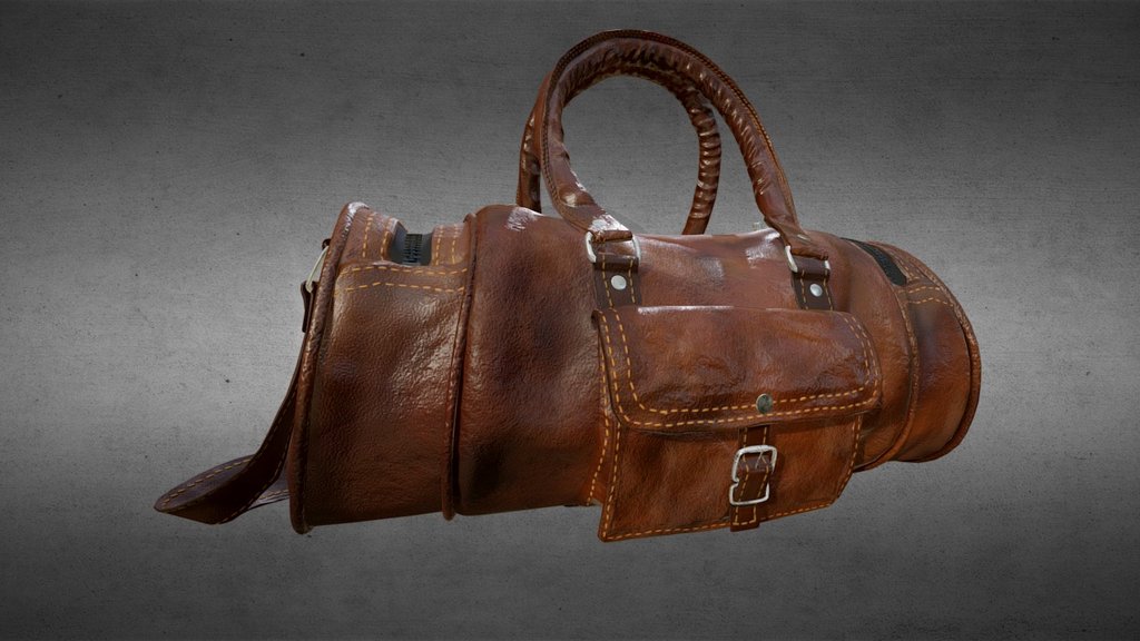 Model in Maya and Zbrush.
Materials in Substance Designer and Painter - Leather Camera Bag - 3D model by Nicolas Riley (@headsethoncho) 3d model