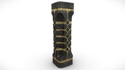 Dwarven Medieval Fantasy Pillar Column castle, medieval, column, pillar, dwarven, substancepainter, substance, fantasy