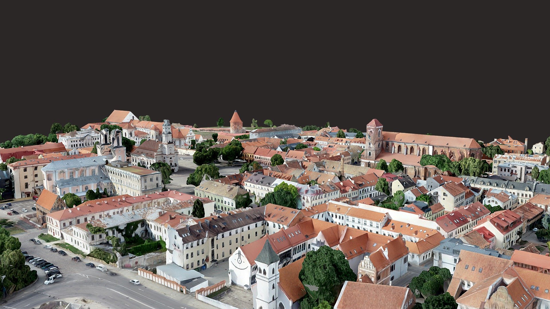 Kaunas old town - Kaunas old town - 3D model by Saulius.Zaura 3d model