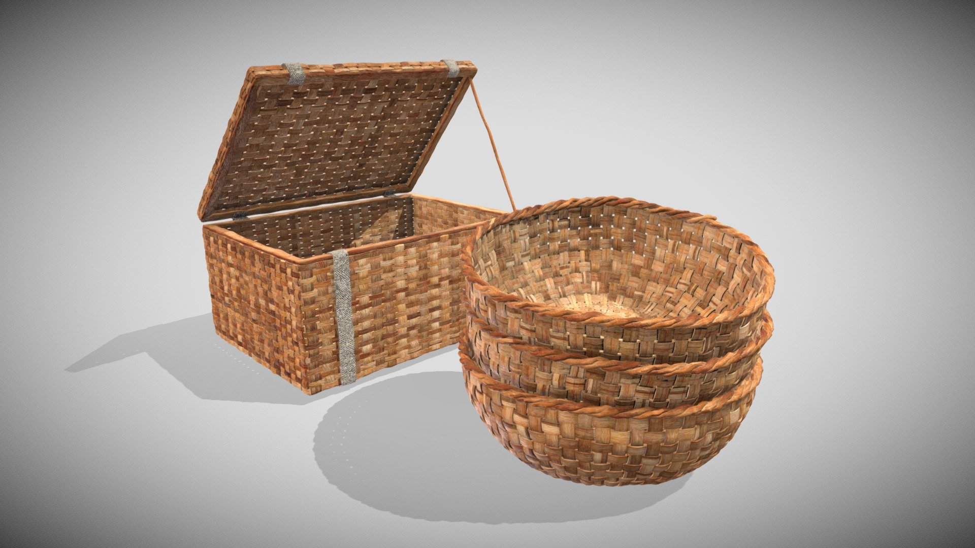 Two Material PBR 4k Metalness - Coppia Baskets - Buy Royalty Free 3D model by Francesco Coldesina (@topfrank2013) 3d model