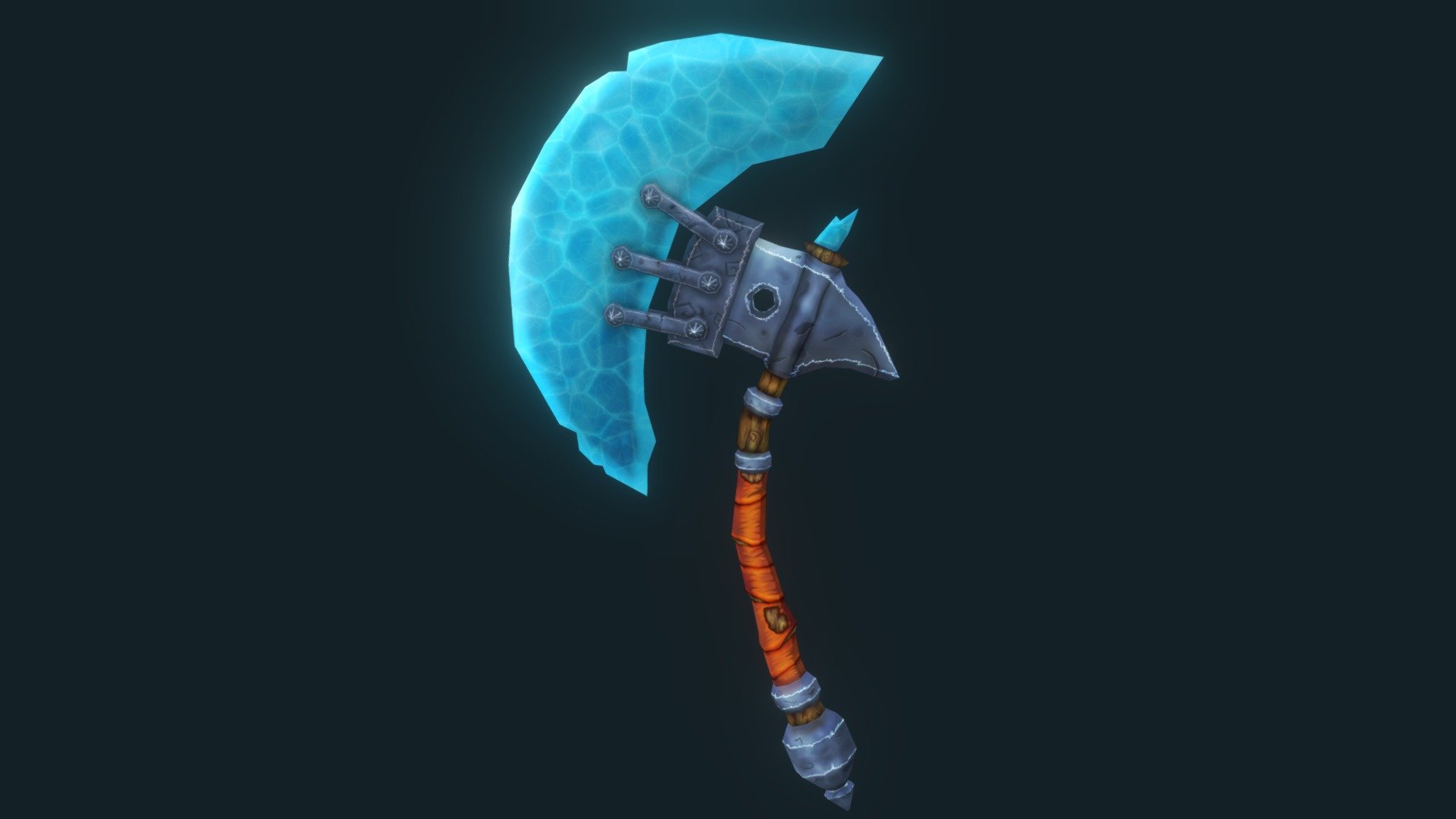 Practicing of hand painting from 2016 - Ice Axe - Download Free 3D model by Avgust9 3d model