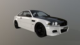 CRs BMW E46 M3 Sports Car bmw, m3, fast, best, e46, vehicle, lowpoly, car, bmw-m3, noai