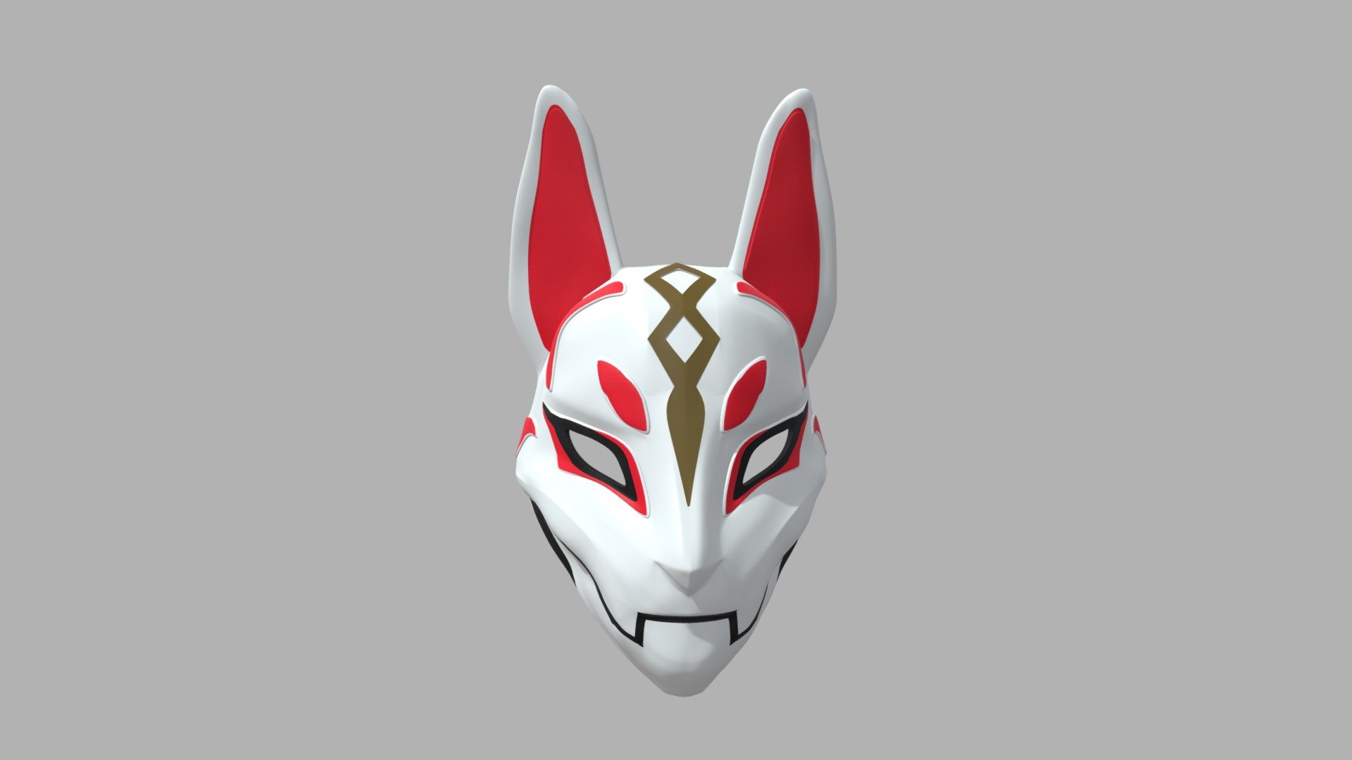 This is a 3D printable mask of Drift, a fortnite skin 3d model