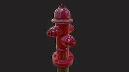 Fire Hydrant Asset urban, quixel, fire, water, fire-hydrant, firehydrant, physically-based-rendering, firemen, low-poly, pbr, lowpoly, gameasset, city
