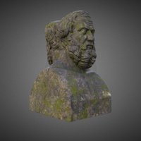 Thucydides-and-Herodotus Low Poly statue, thucydides, herodotus, 3dsmax, 3dsmaxpublisher, stone