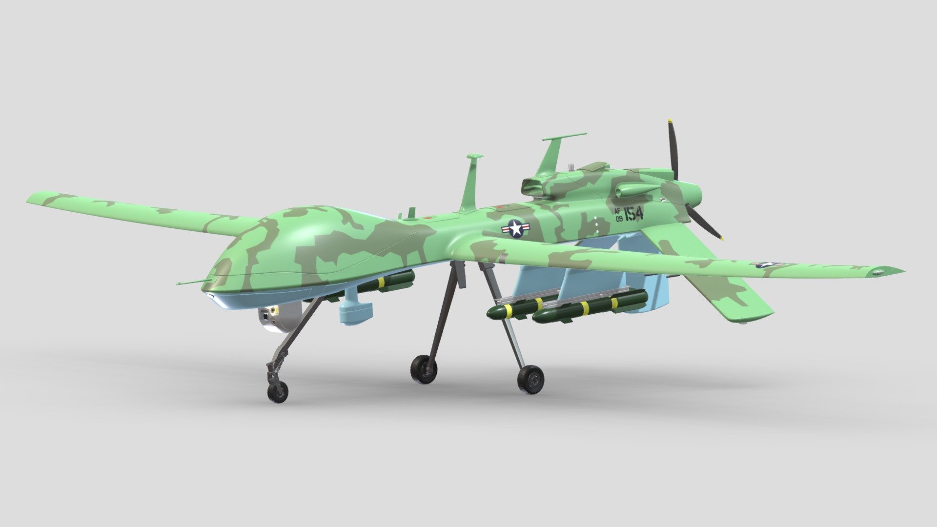 Hi, I'm Frezzy. I am leader of Cgivn studio. We are a team of talented artists working together since 2013.
If you want hire me to do 3d model please touch me at:cgivn.studio Thanks you! - General Atomics MQ-1C Gray Eagle - Buy Royalty Free 3D model by Frezzy3D 3d model