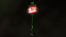 Panneau Metro paris, metro, panneau, asset