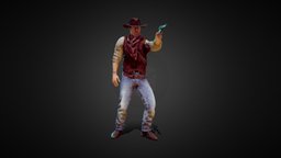 Cowboy cowboy, animated-character, gameart, man