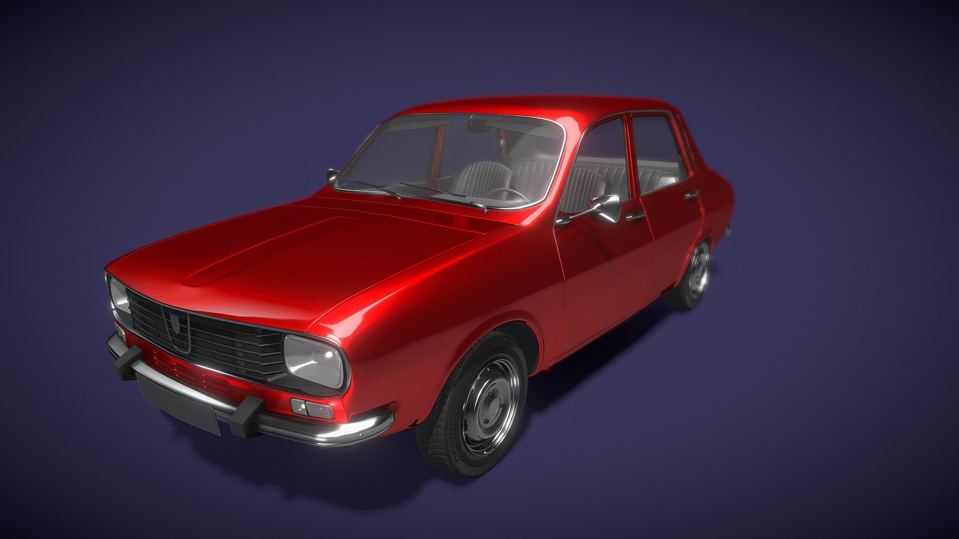 Dacia 1300 3D Model HighPoly Version, UVs, no textures - Dacia 1300 HighPoly Model - Buy Royalty Free 3D model by solid3d (@solidmodelsproject) 3d model
