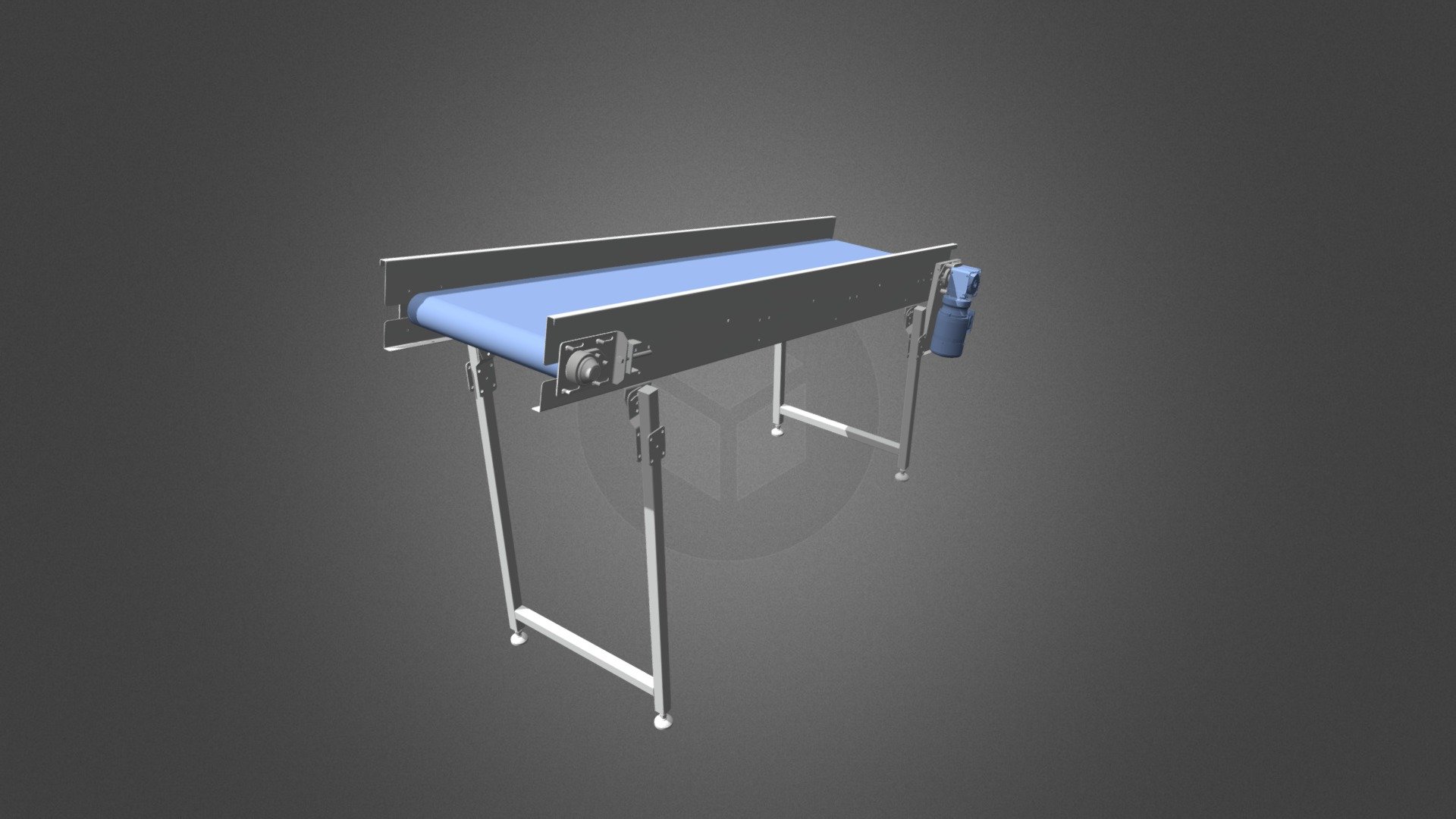 Belt conveyor - 3D model by 3D (@rustehno) 3d model